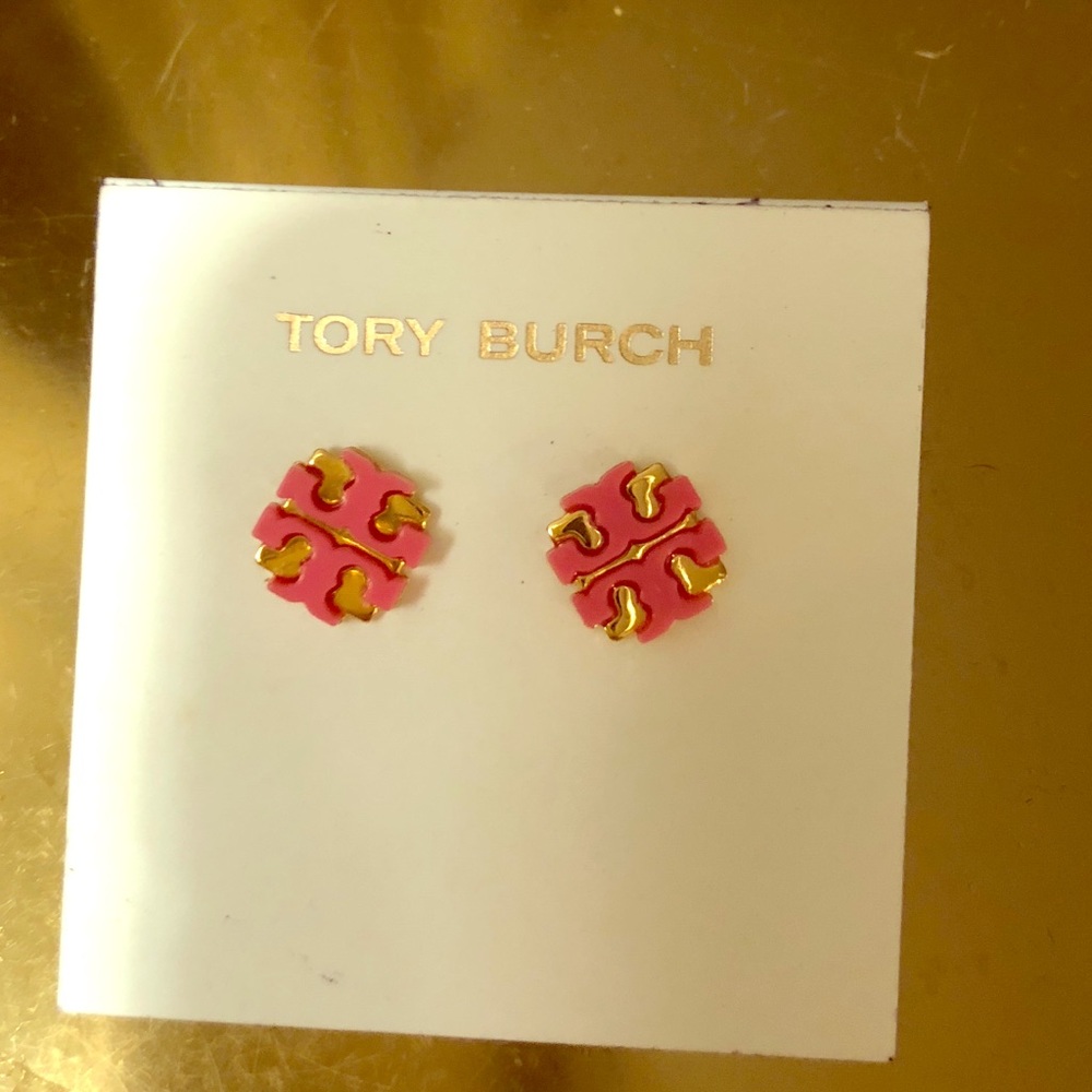 Pink Tory Burch studs